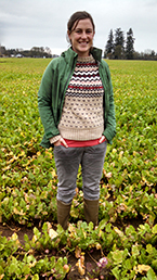 Shannon Carmody standing in a field